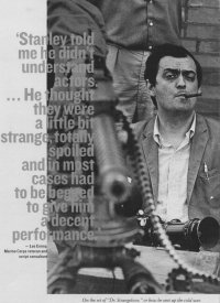 Kubrick sul set di Dr. Stranamore